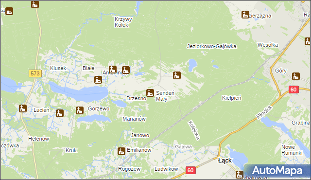 mapa Sendeń Mały, Sendeń Mały na mapie Targeo