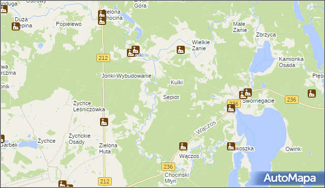 mapa Sepiot, Sepiot na mapie Targeo