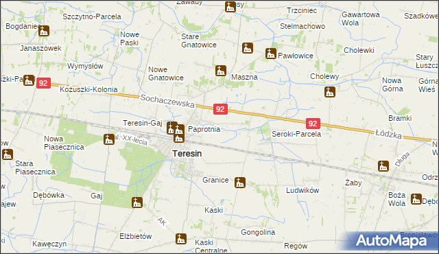 mapa Seroki-Wieś, Seroki-Wieś na mapie Targeo