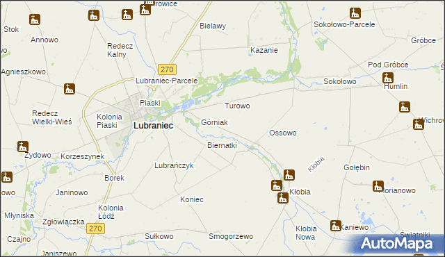 mapa Siarczyce, Siarczyce na mapie Targeo