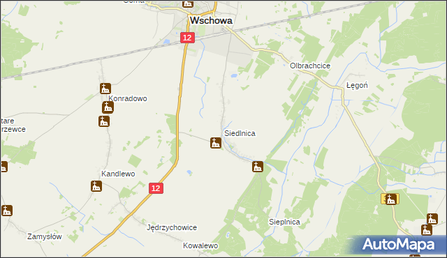 mapa Siedlnica, Siedlnica na mapie Targeo