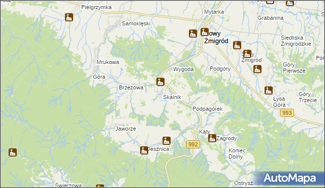 mapa Skalnik, Skalnik na mapie Targeo