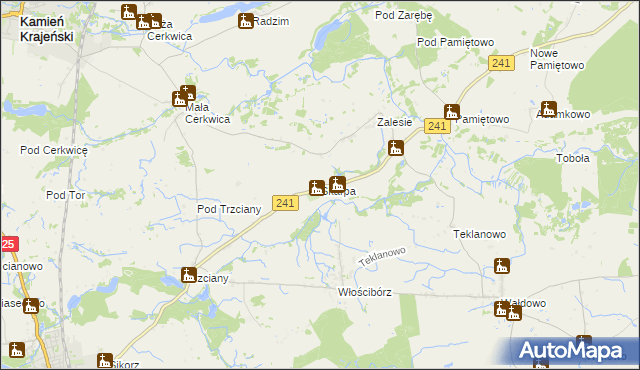 mapa Skarpa gmina Sępólno Krajeńskie, Skarpa gmina Sępólno Krajeńskie na mapie Targeo