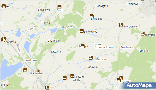 mapa Skarżyń, Skarżyń na mapie Targeo