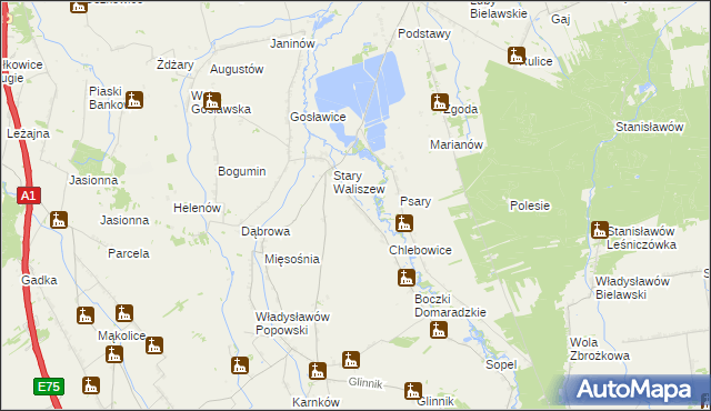 mapa Skubiki, Skubiki na mapie Targeo