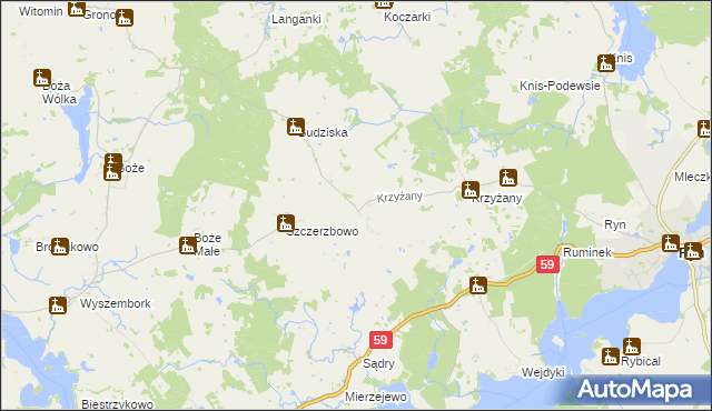 mapa Słabowo, Słabowo na mapie Targeo