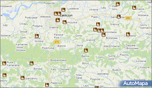 mapa Słona, Słona na mapie Targeo