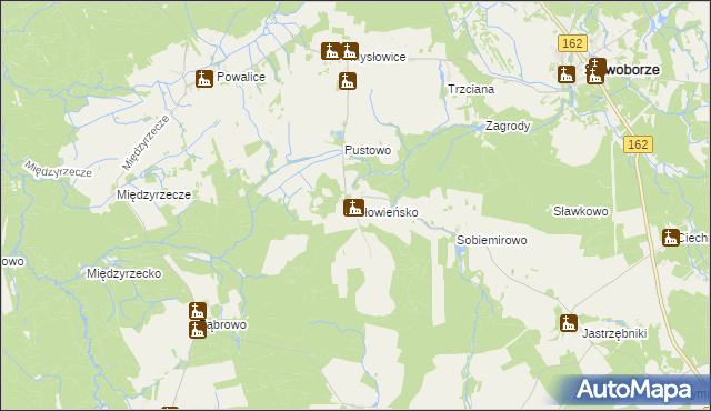 mapa Słowieńsko, Słowieńsko na mapie Targeo