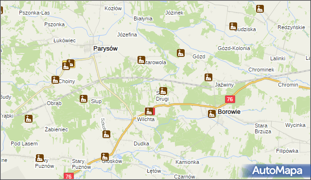 mapa Słup Drugi, Słup Drugi na mapie Targeo