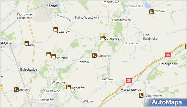 mapa Śmiałowice, Śmiałowice na mapie Targeo