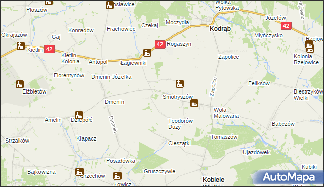 mapa Smotryszów, Smotryszów na mapie Targeo