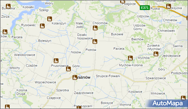 mapa Śnieżkowice, Śnieżkowice na mapie Targeo