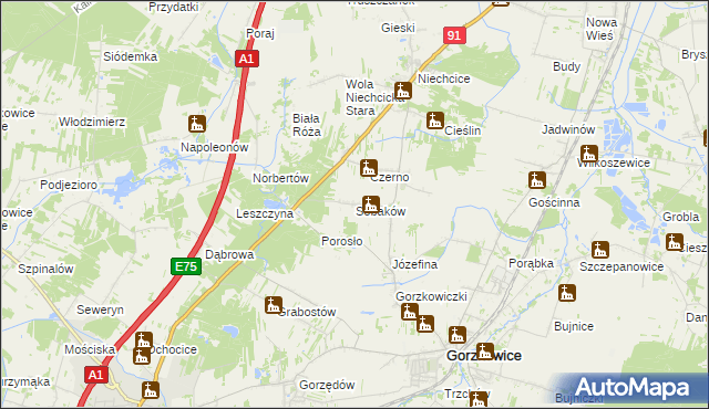 mapa Sobaków, Sobaków na mapie Targeo