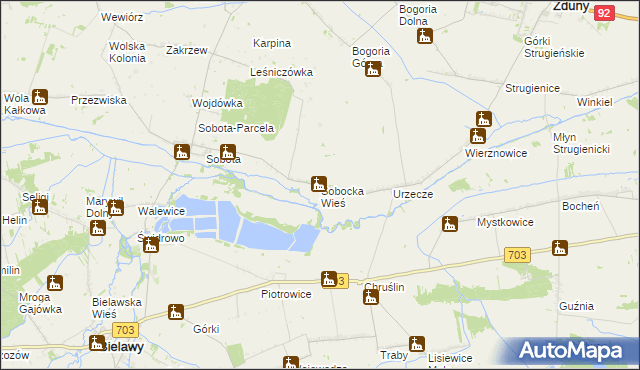 mapa Sobocka Wieś, Sobocka Wieś na mapie Targeo