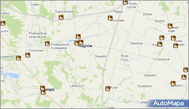 mapa Sowidół, Sowidół na mapie Targeo