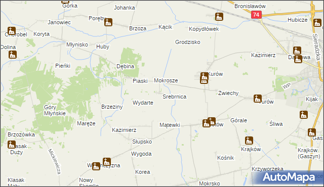 mapa Srebrnica, Srebrnica na mapie Targeo