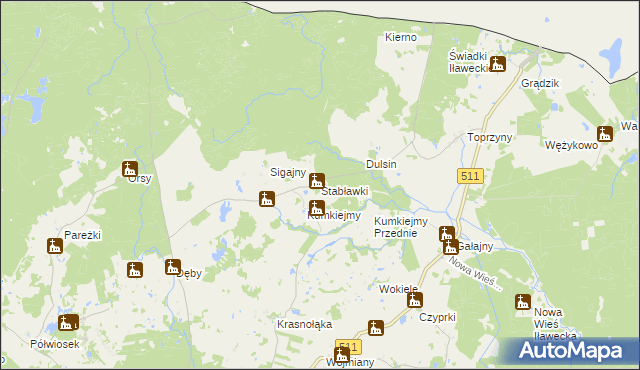 mapa Stabławki, Stabławki na mapie Targeo