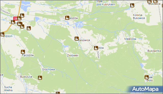 mapa Stanięcice, Stanięcice na mapie Targeo