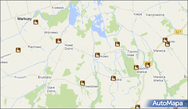 mapa Stankowo gmina Markusy, Stankowo gmina Markusy na mapie Targeo