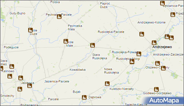 mapa Stara Ruskołęka, Stara Ruskołęka na mapie Targeo