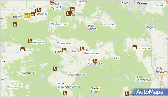 mapa Stare Kościeliska, Stare Kościeliska na mapie Targeo