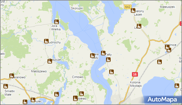 mapa Stare Sady, Stare Sady na mapie Targeo