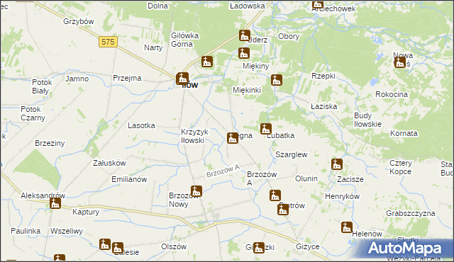 mapa Stegna gmina Iłów, Stegna gmina Iłów na mapie Targeo