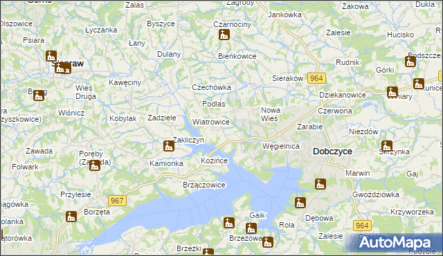 mapa Stojowice, Stojowice na mapie Targeo