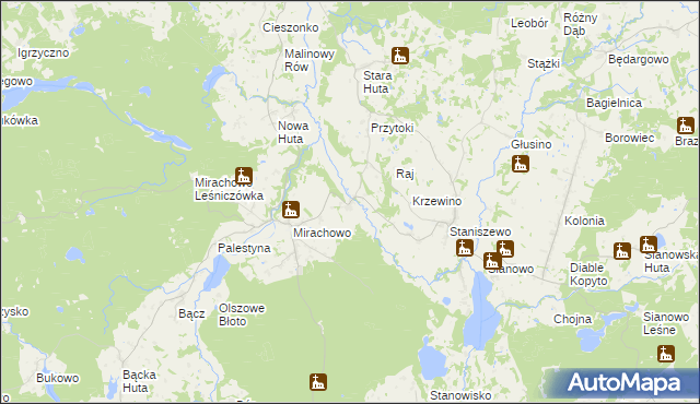 mapa Strysza Buda, Strysza Buda na mapie Targeo