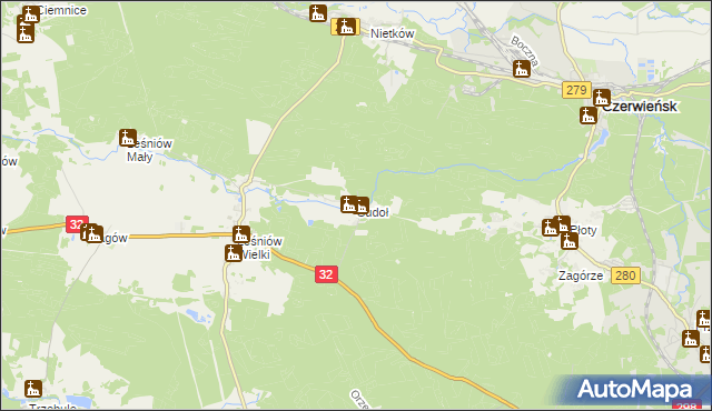 mapa Sudoł, Sudoł na mapie Targeo