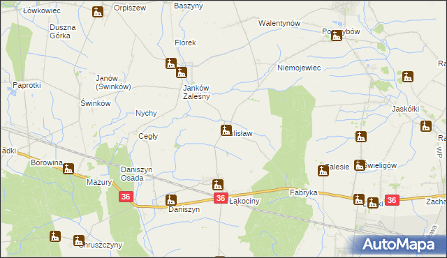 mapa Sulisław gmina Raszków, Sulisław gmina Raszków na mapie Targeo