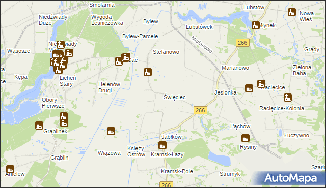 mapa Święciec, Święciec na mapie Targeo