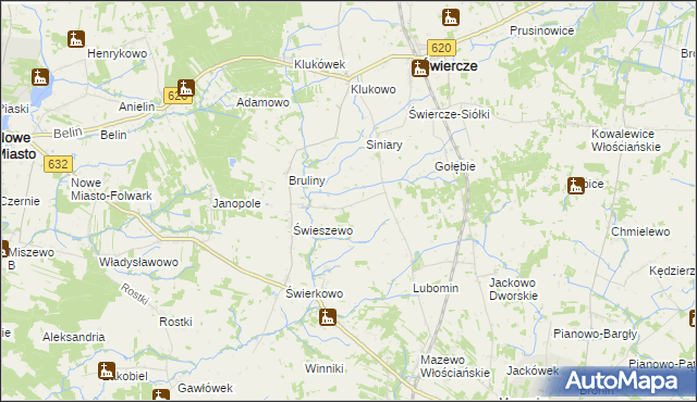 mapa Świeszewko, Świeszewko na mapie Targeo