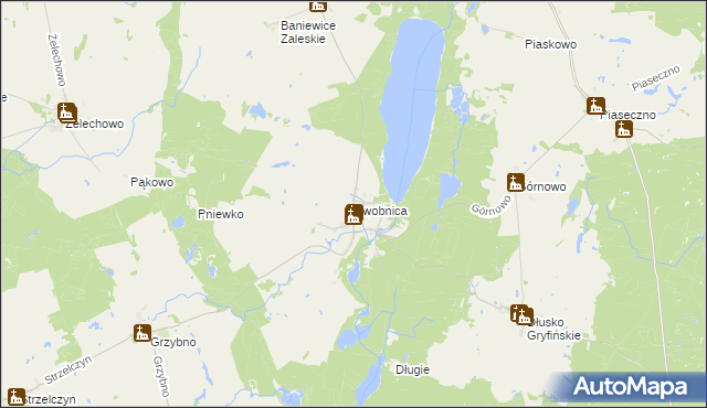 mapa Swobnica, Swobnica na mapie Targeo