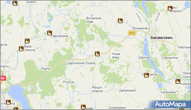 mapa Szczecinki, Szczecinki na mapie Targeo