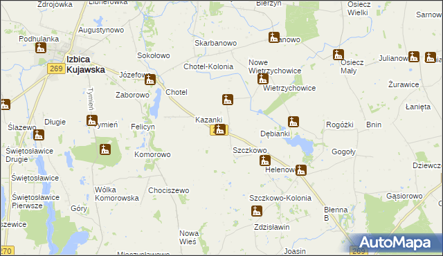 mapa Szczkówek, Szczkówek na mapie Targeo