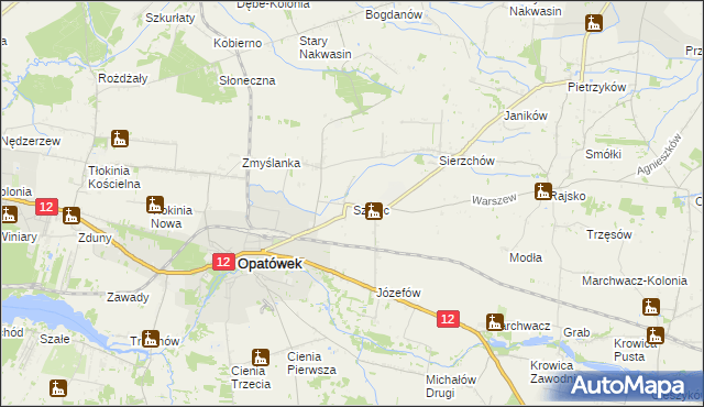 mapa Szulec, Szulec na mapie Targeo
