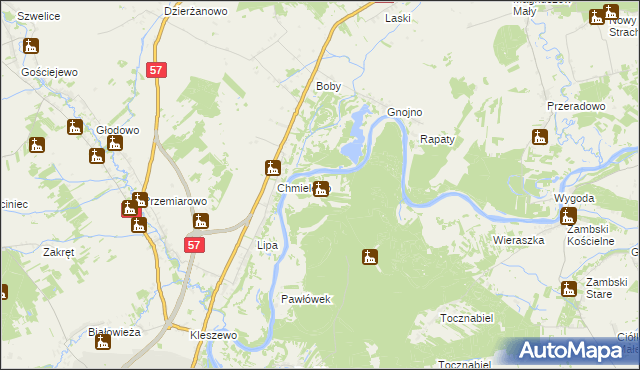 mapa Szygówek, Szygówek na mapie Targeo