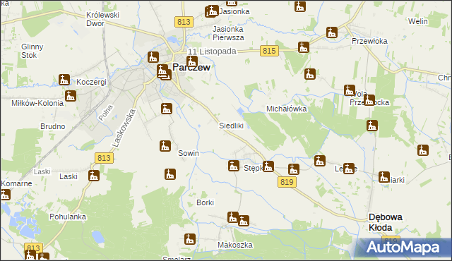 mapa Szytki, Szytki na mapie Targeo