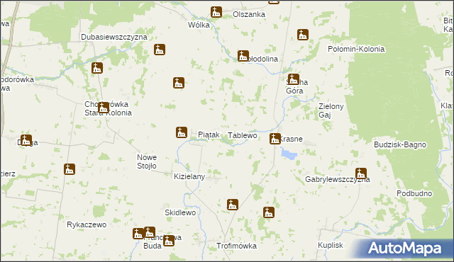 mapa Tablewo, Tablewo na mapie Targeo