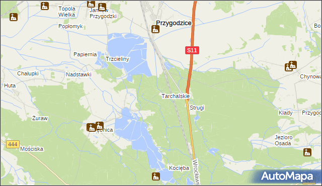mapa Tarchalskie, Tarchalskie na mapie Targeo