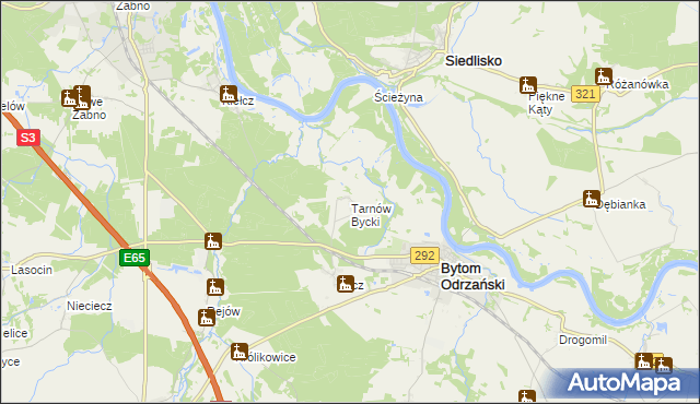mapa Tarnów Bycki, Tarnów Bycki na mapie Targeo