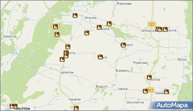 mapa Tarpno gmina Niechlów, Tarpno gmina Niechlów na mapie Targeo