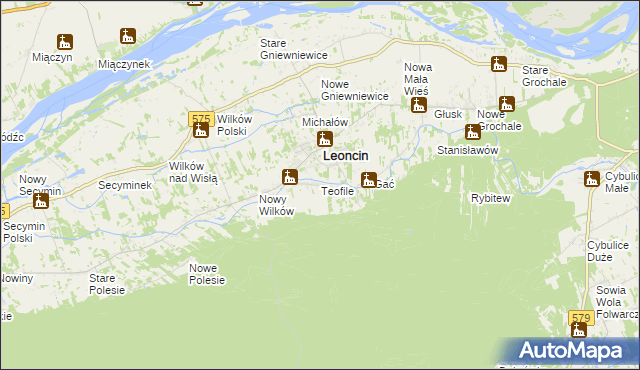 mapa Teofile, Teofile na mapie Targeo