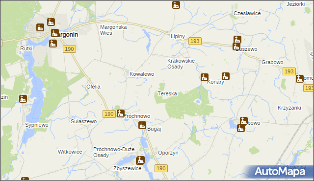 mapa Tereska, Tereska na mapie Targeo