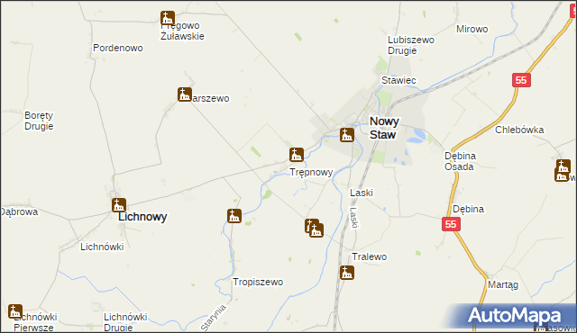 mapa Trępnowy, Trępnowy na mapie Targeo