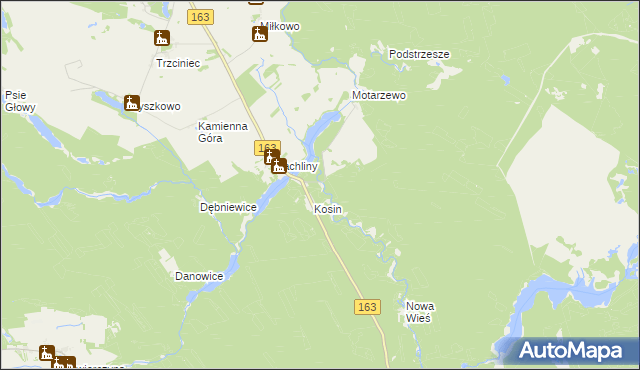 mapa Turze gmina Czaplinek, Turze gmina Czaplinek na mapie Targeo