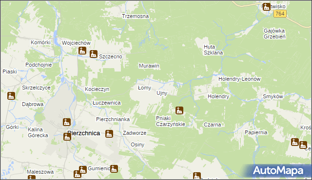mapa Ujny, Ujny na mapie Targeo