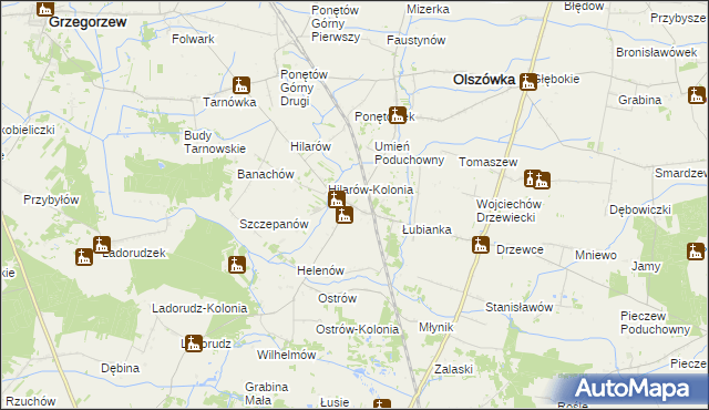 mapa Umień, Umień na mapie Targeo