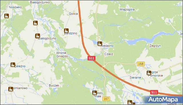 mapa Węgorki, Węgorki na mapie Targeo